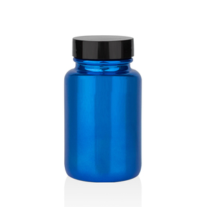Aanpassen Kleur 60cc 75cc 120cc 150cc 200cc 300cc 500cc Glossy Blauw Glas Capsule Geneeskunde Pil Glazen Fles Met Doos - Product Image 4