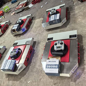 नई 20 टन भारी शुल्क इलेक्ट्रिक टैंक रिमोट कंट्रोल सामग्री के साथ कार्गो ट्रॉली लोड चलती स्केट्स - Product Image 3