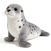 Peluche personnalisée réaliste, peluche phoque gris, animal en peluche, fabricant de peluches sur mesure