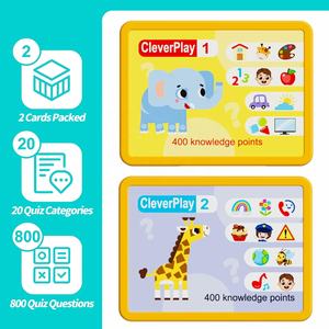 Juguetes Educativos para Niños de 3 a 7 Años, Juegos de Aprendizaje Interactivos, 800 <span class=keywords><strong>Preguntas</strong></span> de <span class=keywords><strong>Quiz</strong></span>, Actividades de Entrenamiento Cerebral Montessori - Product Image 4