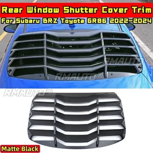 Aileron de fenêtre arrière BRZ GR86, garniture latérale de ventilation, aspect fibre de carbone, style DC pour Subaru BRZ Toyota GR86 2022-2024, accessoires de voiture - Product Image 4