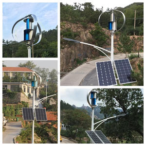 Sistema de Energía Híbrida Eólica y Solar Tipo Q de 800W 12v 24v para Vida Fuera de la Red, <span class=keywords><strong>Turbina</strong></span> Eólica Vertical con Imán Permanente, Salida de 220v - Product Image 5