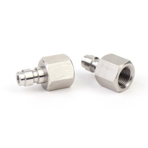 Paintball PCP Foster <strong>Quick</strong> Disconnect Fill Nipple 8MM <strong>Quick</strong> <strong>Coupler</strong> Plug Female Thread 1/8NPT&amp;1/8BSP&amp;M10*1 - Product Image 5