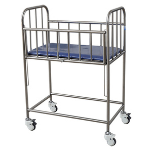 (MS-P200) Cama Pediátrica de Acero Inoxidable para Bebés Recién Nacidos - Product Image 1