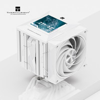 Thermalright Royal Pretor 130 Vision White 6 Heat Pipe Dual Tower CPU Cooler avec écran LCD de 3,95 pouces pour Intel AMD