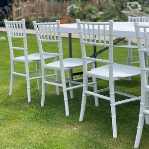 Chaises Chivari en résine plastique blanche empilables pour enfants, pour fêtes d'<span class=keywords><strong>anniversaire</strong></span> et événements - Product Image 6
