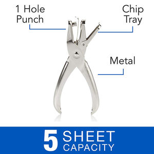 Vente en gros 6mm trou rond 8 feuilles capacité de poinçon école bureau métal trou unique papier poinçon pour <span class=keywords><strong>Scrapbooking</strong></span> bordure - Product Image 2