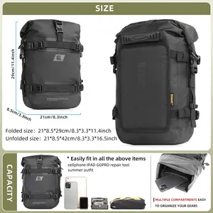 Sacs étanches Rhinowalk pour barre de protection de moto, sac de moto pour barre de protection, sac de pare-chocs pour moto, sac pour selle latérale arrière de moto - Product Image 4