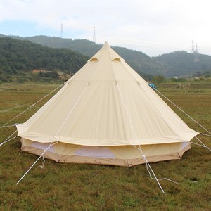 Yurt mongol portable imperméable 3000 mm UV50+ pour camping extérieur quatre saisons avec armature droite - Product Image 2