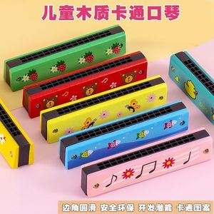 Armónica de madera para niños, juguete educativo de instrumentos musicales, 10 teclas, diseño colorido, regalo escolar, unisex, de 5 a 7 años - Product Image 4