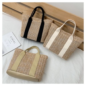 ODM fabricant <span class=keywords><strong>herbe</strong></span> épaule paille plage <span class=keywords><strong>sac</strong></span> fourre-tout été paille tissage épissage tissé vacances <span class=keywords><strong>sac</strong></span> de plage - Product Image 2