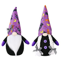 Nouvel Arrivage Transfrontalier Halloween Rudolph Purple Figurine Peluche Sans Visage en Polyester, Réglable, Unisexe, 5-7 Ans