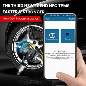 Westbay 2025 nuovo programma telefonico NFC <span class=keywords><strong>TPMS</strong></span> sensore universale programmabile <span class=keywords><strong>Tpms</strong></span> sensore pressione pneumatici 433mhz 315 Mhz 2 in1 <span class=keywords><strong>Tpms</strong></span> - Product Image 2