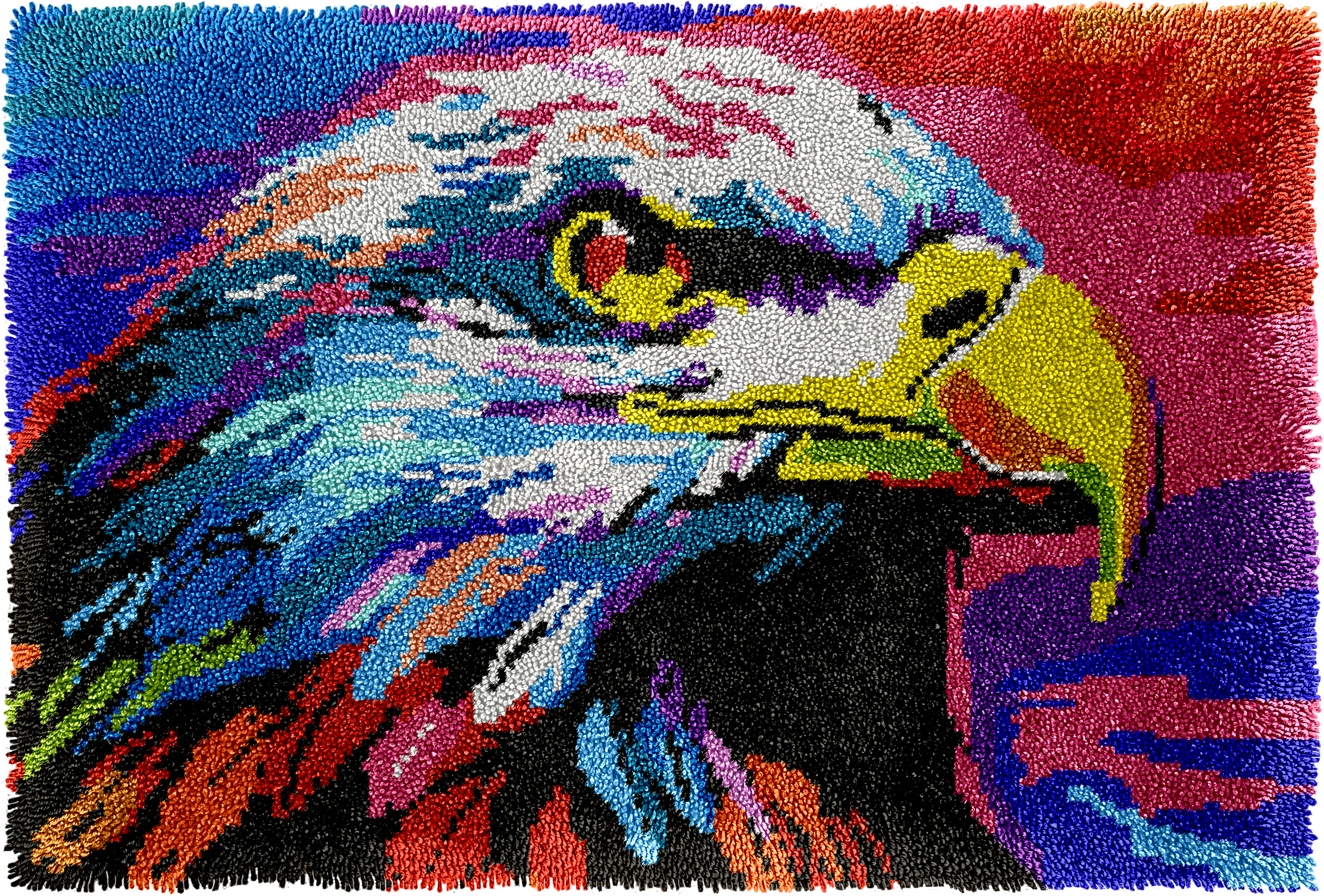 Kit de tapis à crochet de verrouillage aigle