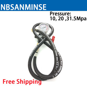 Manomètre de pression pour tuyau hydraulique NBSANMINSE 60MPa pour outil de remplissage d'azote - Product Image 2