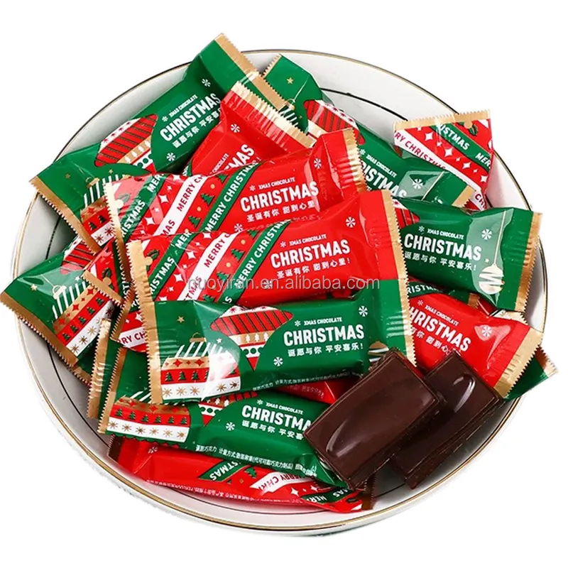Оптовая Продажа с фабрики OEM рождественские Закуски вкусные сэндвичи энергетические батончики шоколадные конфеты