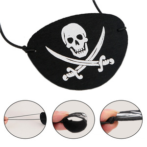 All'ingrosso Halloween EVA feltro pirata Cosplay accessori per il trucco per bambini Crossbones a tema festa <span class=keywords><strong>maschere</strong></span> pigri occhio per feste - Product Image 6