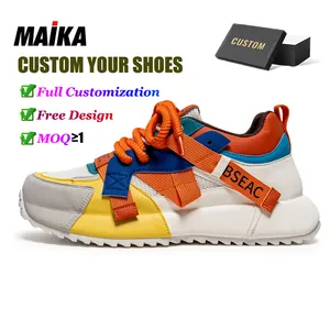 Man Shoes 2024 High Quality Custom Colorful Match Chunky Height Increasing Sneakers Designer Shoes For Ladies Walking Shoes
