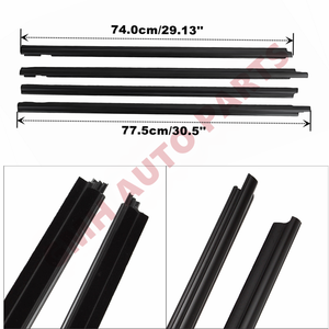 ขอบยางประตูหน้าและหลัง  ซีลขอบกระจกประตูรถยนต์  ขอบยางกันน้ำสำหรับ <span class=keywords><strong>Toyota</strong></span> <span class=keywords><strong>Wish</strong></span> 03-09 - Product Image 3