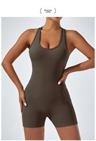 Nouvelle combinaison de yoga sans coutures à bretelles spaghetti, longueur intégrale, en viscose/polyester, moulante, rehausse les hanches, sexy, ouverte