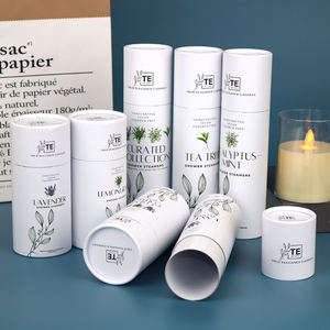 Venta al por mayor de fábrica: Envases cilíndricos de cartón reciclable para vidrio, tubos de papel personalizados para velas - Product Image 4