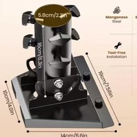 Support de toit métallique de troisième génération pour poteau, best-seller, peint par pulvérisation RG0511, compatibilité authentique des appareils, fabriqué en Chine