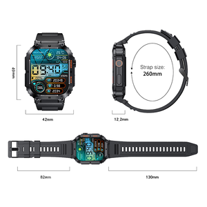 2024 K57 PRO Offres Spéciales longue veille 400 <span class=keywords><strong>m</strong></span> Ah Smartwatch 1.96 pouces plein écran tactile Fitness BT appelant des montres intelligentes - Product Image 6