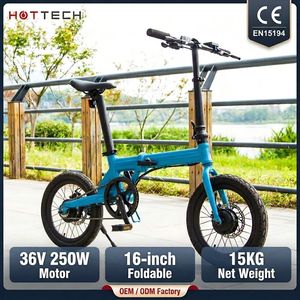 Bicicleta Eléctrica Plegable de Aleación de Aluminio, 16 Pulgadas, Mini <span class=keywords><strong>Ebike</strong></span>, 36V 250W, 15KG de Peso Neto, 100KG de Carga, Freno de Disco, Bicicleta Urbana - Product Image 2