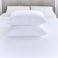 80% coton 20% Polyester taie d'oreiller en éponge à boucles courtes avec fermeture éclair housse de coussin imperméable