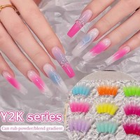 Gel de peinture semi-solide 3-en-1 pour nail art, 9 couleurs, style universel, embellissement, colle à motifs, haute saturation, DIY