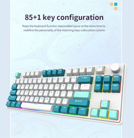 Peluncuran Terbaru 2023 DK86 Keyboard Gaming Profesional Mini Custom Red Switch RGB Backlit 2.4GHz Wireless Hot Swap USB-C untuk Laptop/iPad
