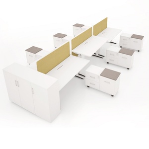 Dual Motor Height Adjustable Electric Standing <b>Desk</b> Modern Office Screen Workstation for Small Office Cubicle Sit Stand Option - Product Image 6