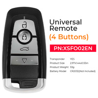 XSFO02EN Xhorse XM38 Télécommande universelle 4 boutons pour clé de voiture, démarrage sans clé, télécommande de proximité pour programmateur VVDI