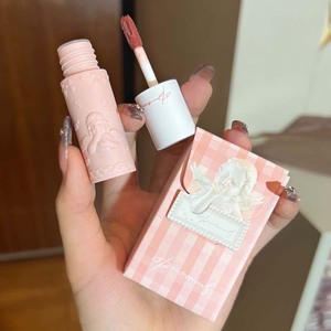 PinkyFocus relieve Rosa Ángel mate labios crema terciopelo labio barro larga duración lápiz labial líquido cosméticos maquillaje 6 colores - Product Image 4