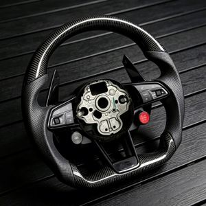 Volante de Fibra de Carbono y Cuero Personalizable a <span class=keywords><strong>Precio</strong></span> de Fábrica, Accesorios para Automóviles VW <span class=keywords><strong>Golf</strong></span> R 5 6 7 MK5 MK6 MK7 <span class=keywords><strong>Gti</strong></span> Passat CC - Product Image 6