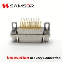 Connecteur de circuit imprimé à angle droit J30J-25ZKW-J, connecteur femelle Micro-D, connecteur rectangulaire