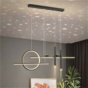 Lustre suspendu moderne en spirale pour salle à manger d'hôtel, style américain, vintage, type école, avec abat-jour en forme de nuage - Product Image 4