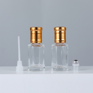 Bán buôn màu sắc rõ ràng bát giác cuộn trên chai nước hoa 3ml 5ml 10ml nước hoa tinh dầu chai với in logo - Product Image 4