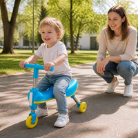 Trottinette à 3 roues pour tout-petits en PVC et ABS, jouet pour enfants, utilisation intérieure et extérieure, OEM personnalisé