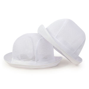 Logo brodé uni personnalisé décontracté été maille Western Cowboy chapeau formel Jazz <span class=keywords><strong>Manhattan</strong></span> casquette seau chapeau pour hommes - Product Image 1