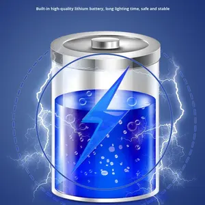 Перезаряжаемый светодиодный фонарь для кемпинга и дома с солнечной батареей, электрическим дисплеем, для уличного использования и аварийного освещения - Product Image 6