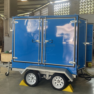 Système de filtration d'huile de transformateur à vide poussé, à deux étages, pour la déshydratation et la dégazage, avec remorque routière - Product Image 2