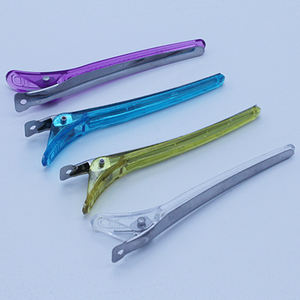 Pinces à cheveux en plastique cristal <span class=keywords><strong>professionnel</strong></span> clair outil de coiffure polyvalent pour salon de coiffure et vente entière d'usine à la maison - Product Image 6