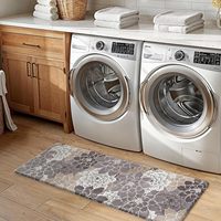 Tapis de sol de cuisine transfrontalier, absorbant l'eau, antidérapant, en PVC, motif floral, style classique chinois, résistant à l'huile, facile à nettoyer, long