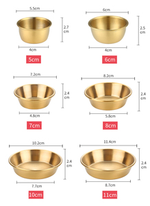 Tazones para <span class=keywords><strong>Sushi</strong></span> de Acero Inoxidable SS304 18/8 de 7cm, 8cm, 10cm y 11cm, Aptos para Lavavajillas, Tazas para Salsas y Condimentos - Product Image 2
