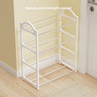 Petit porte-chaussures en métal peu encombrant, montage simple, rangement domestique pour salon et dortoirs, pour étagères et supports à chaussures