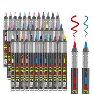 定制直液式记号笔套装 120 色软头刷头丙烯颜料记号笔，适合 DIY 艺术绘画 - Product Image 5