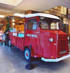 Food Truck Coré<span class=keywords><strong>en</strong></span> BBQ & Yakitori avec Grilles à Charbon de Bois de Table et Hotte d'Extraction, Chariot Grill Interactif Asiatique pour Salles à Manger - Product Image 2