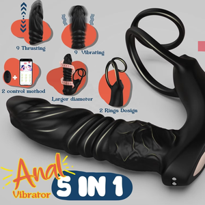 Vibrador Anal Telescópico 3 en 1 con Control por Aplicación, Consolador con Empuje, Juguetes Sexuales para Hombres Adultos, Masajeador de Próstata Anal, Caja de Juguetes Sexuales - Product Image 3