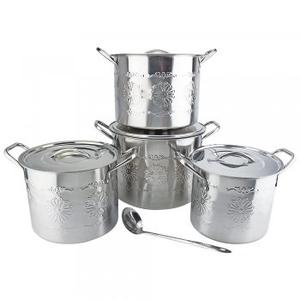 Juego de 8 Ollas de Acero Inoxidable Comerciales Grandes de Buena Calidad, Olla de <span class=keywords><strong>Cocina</strong></span> de Acero Inoxidable - Product Image 2